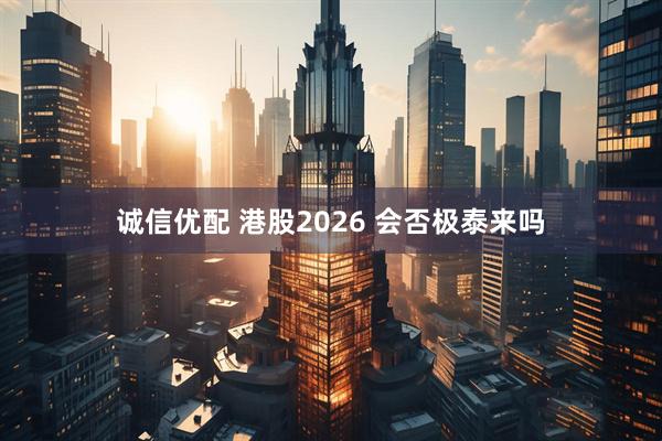 诚信优配 港股2026 会否极泰来吗