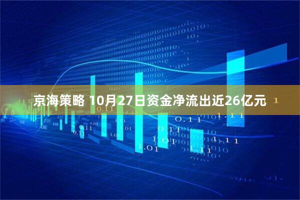 京海策略 10月27日资金净流出近26亿元